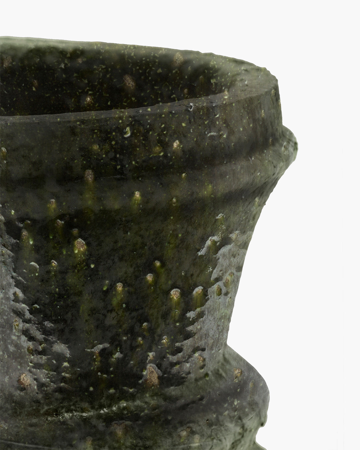 Serax Mesa Planter 01 S květináč tmavě zelený glazovaný