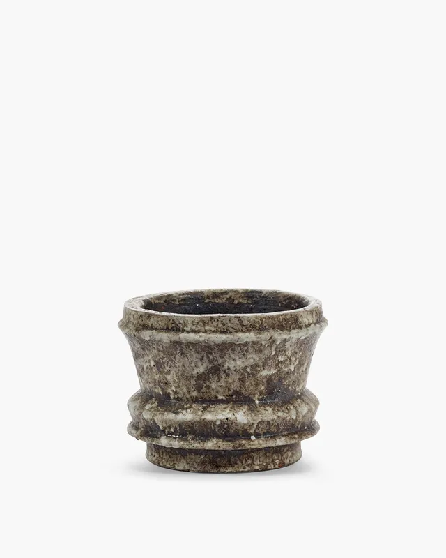Serax Mesa Planter 01 S květináč bílohnědý keramický