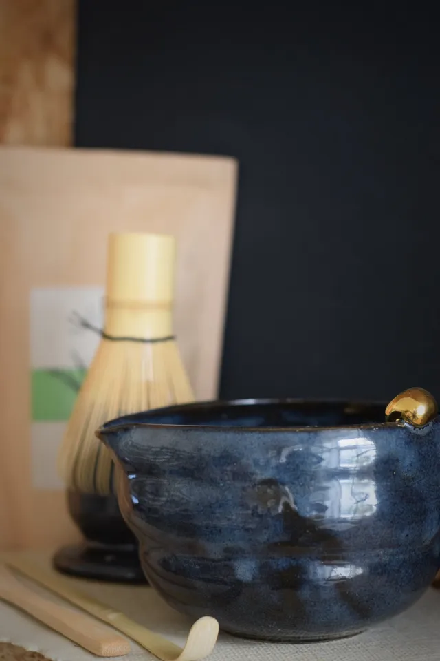 Terra Ceramics Prague SIA Midnight Blue sada na matcha