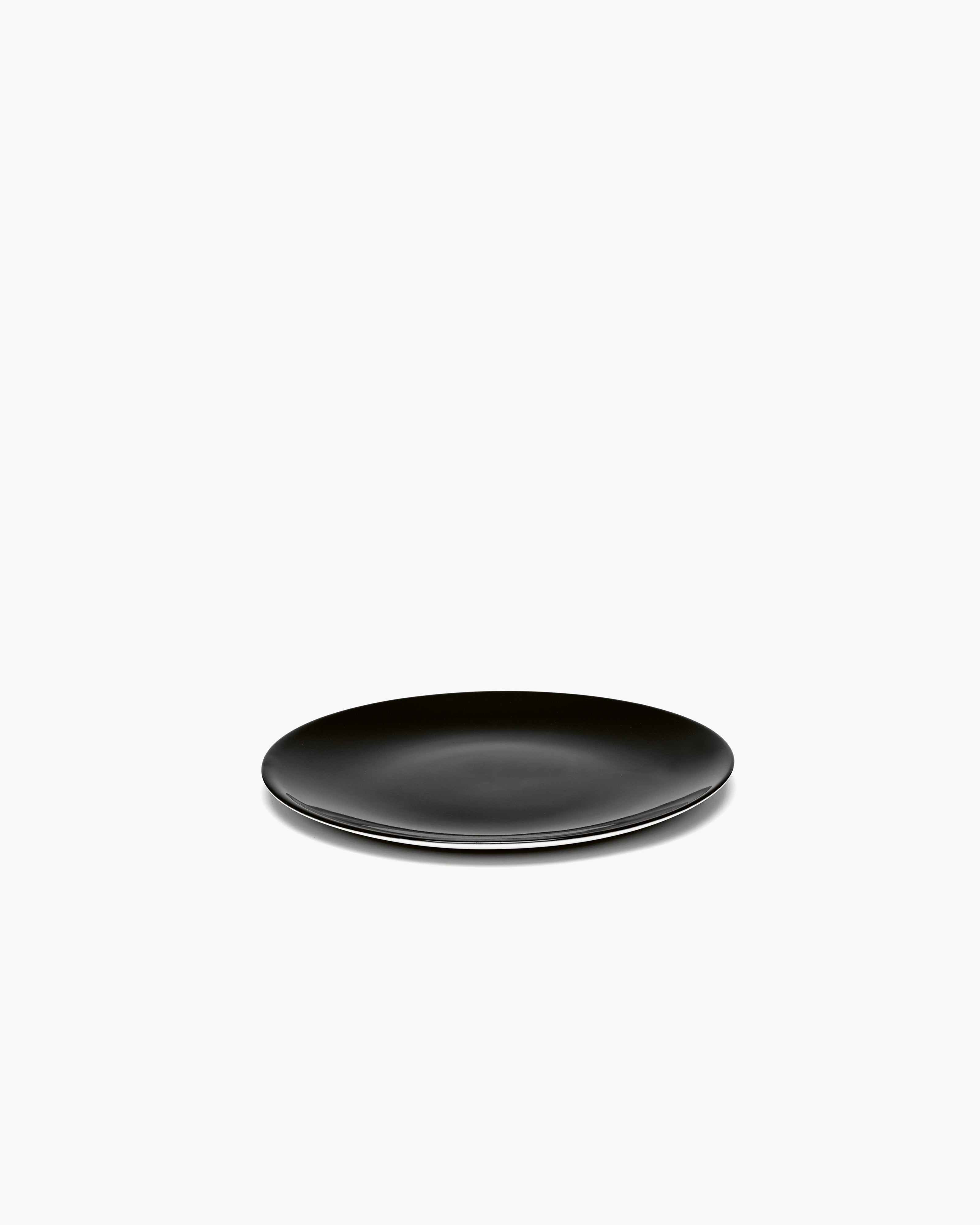 Serax Dé snídaňový talíř černý porcelán