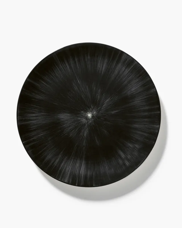Serax Dé jídelní talíř bílý/černá variace 6 porcelán