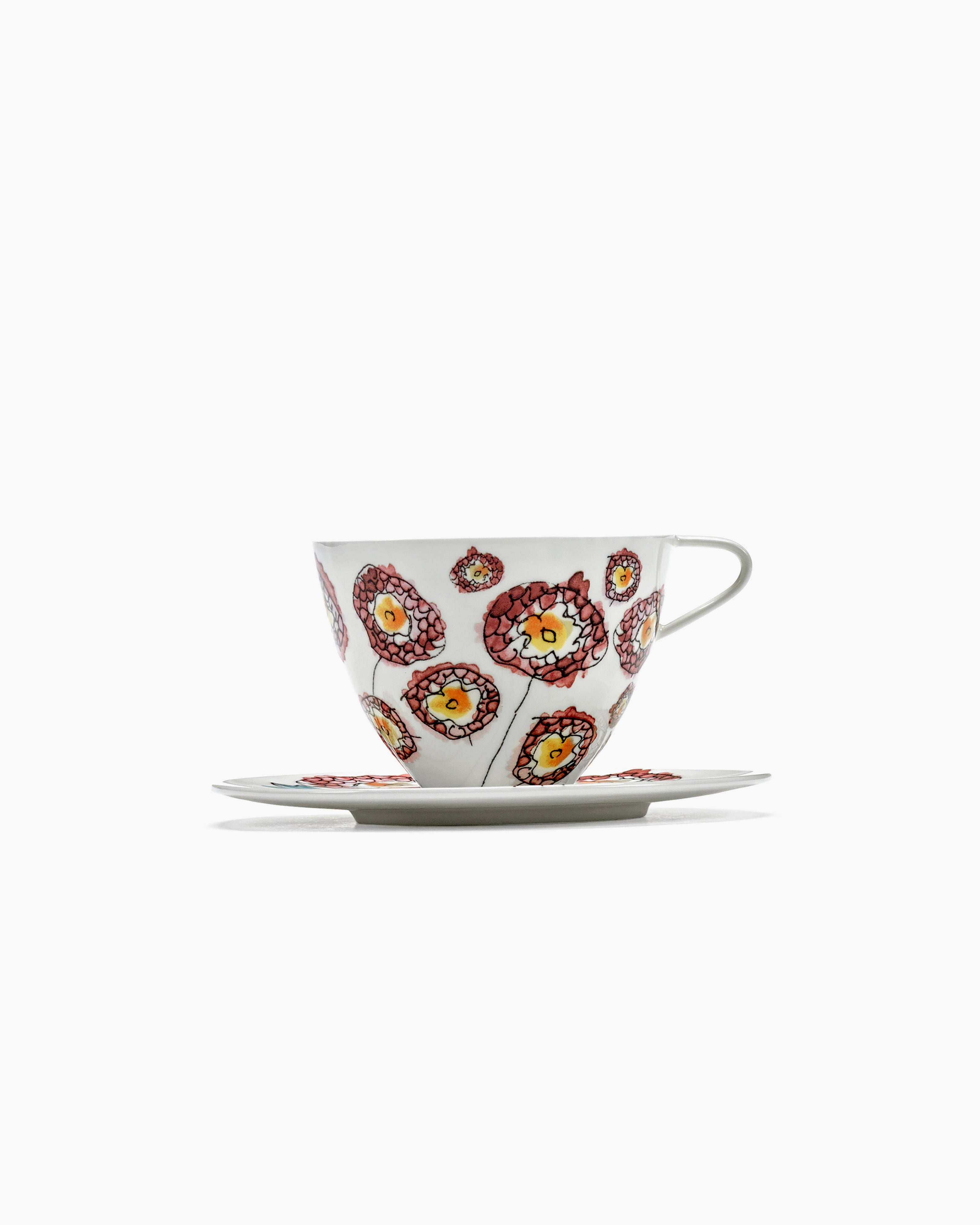 Serax Midnight Flowers Anemone cappuccino šálek mléčný