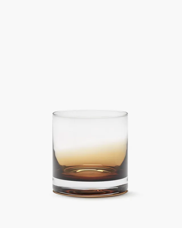 Serax Zuma sklenice na whisky jantarová