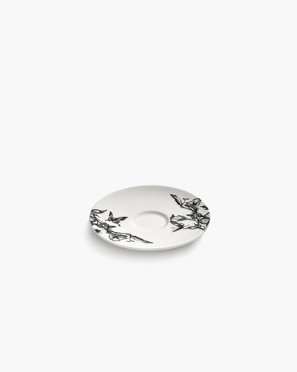 Serax Unity podšálek k espressu white-black porcelán