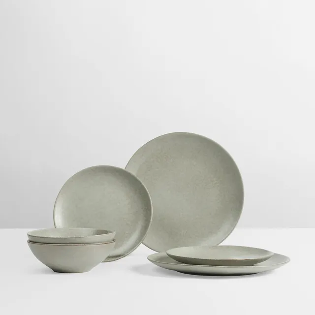 Broste Copenhagen Nordic Marsh jídelní sada pro dva kameninová