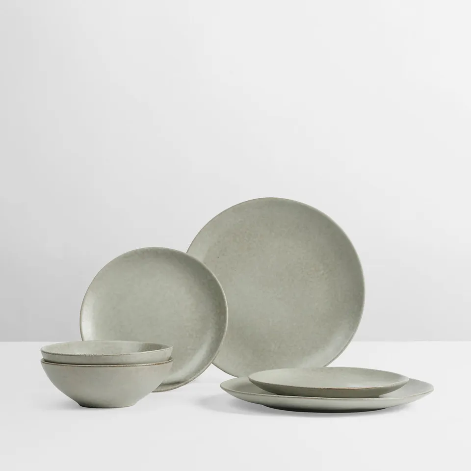 Broste Copenhagen Nordic Marsh jídelní sada pro dva kameninová