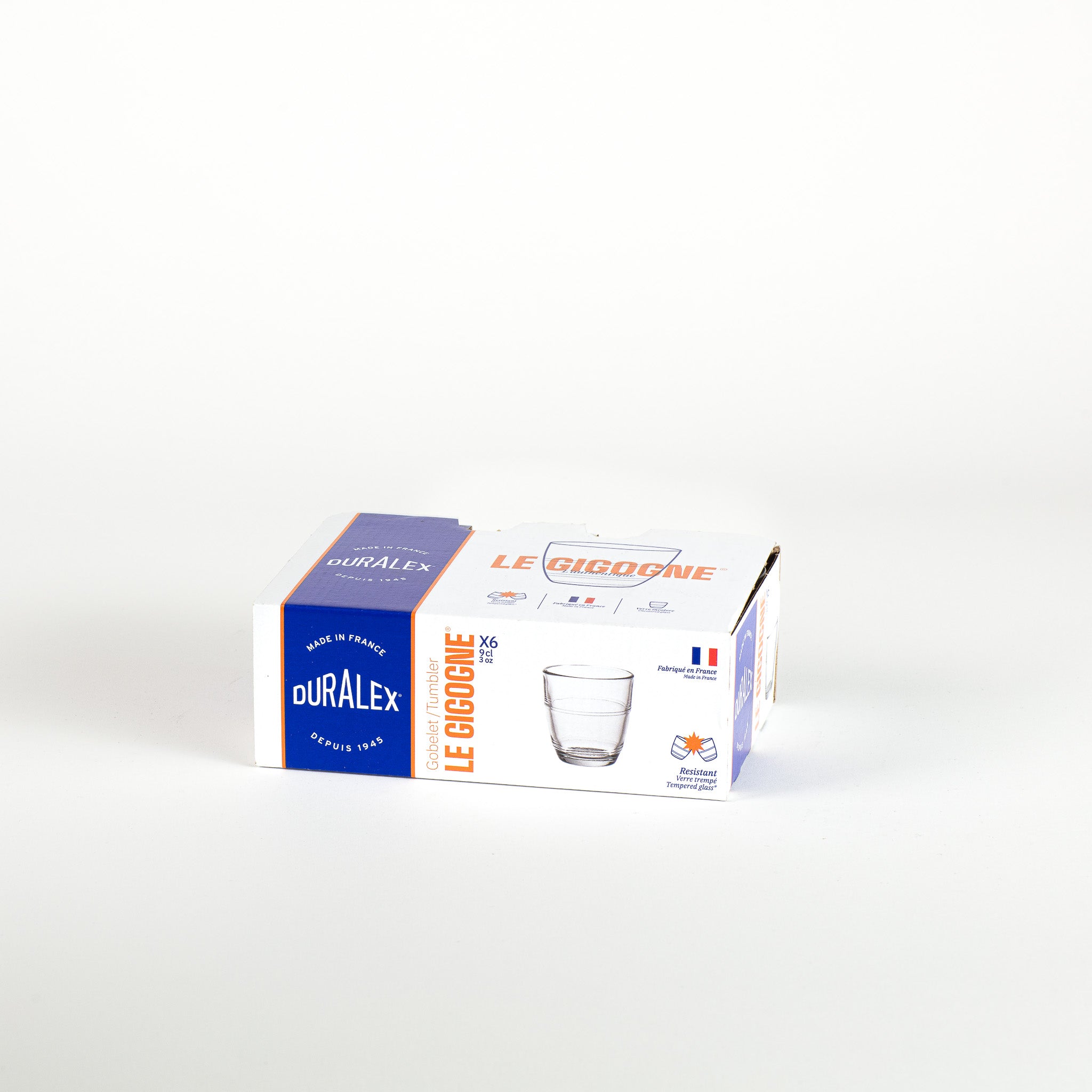 Duralex Le Gigogne sklenice na espresso 9 cl 6 ks transparentní