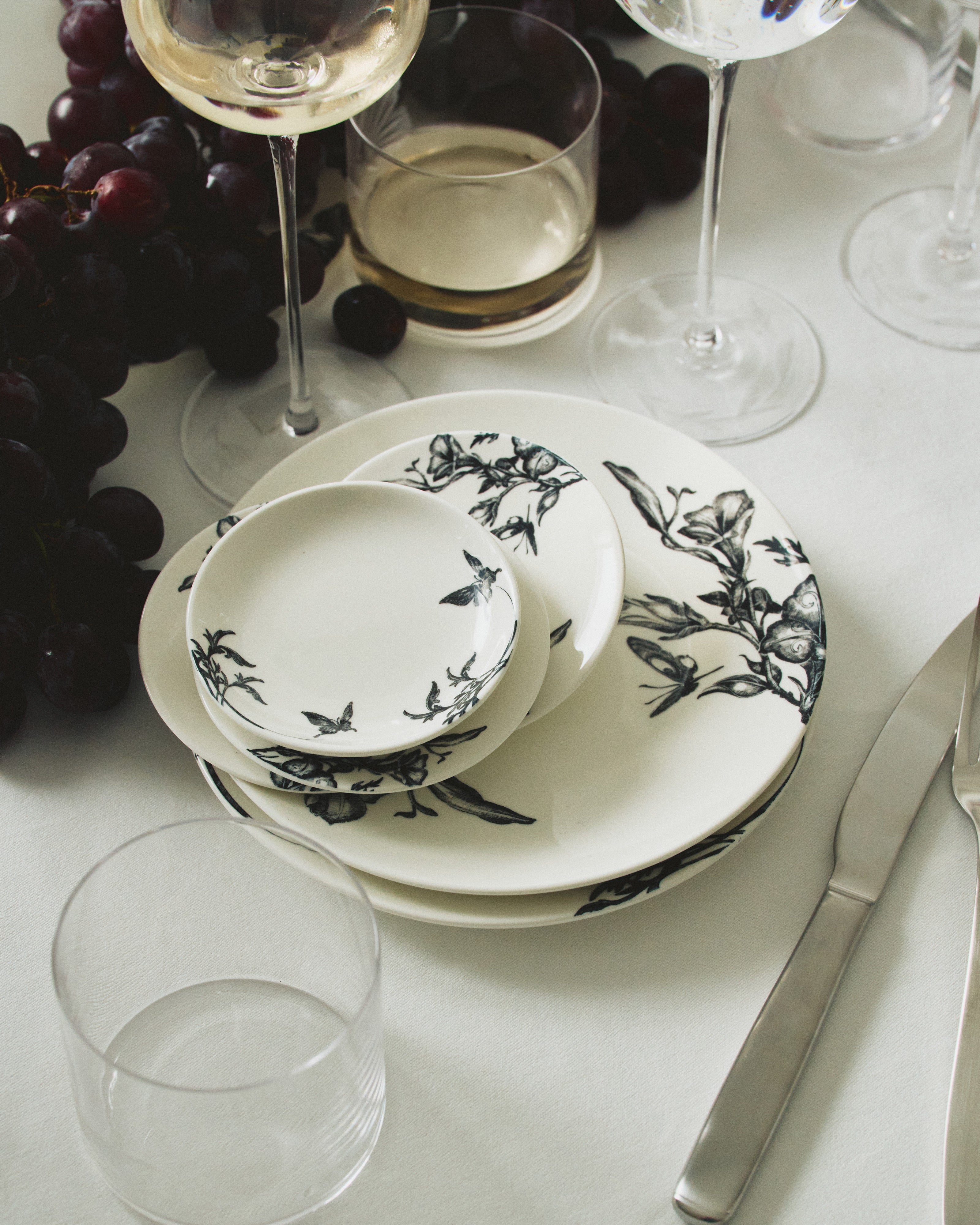 Serax Unity miska XS bílá černá porcelán