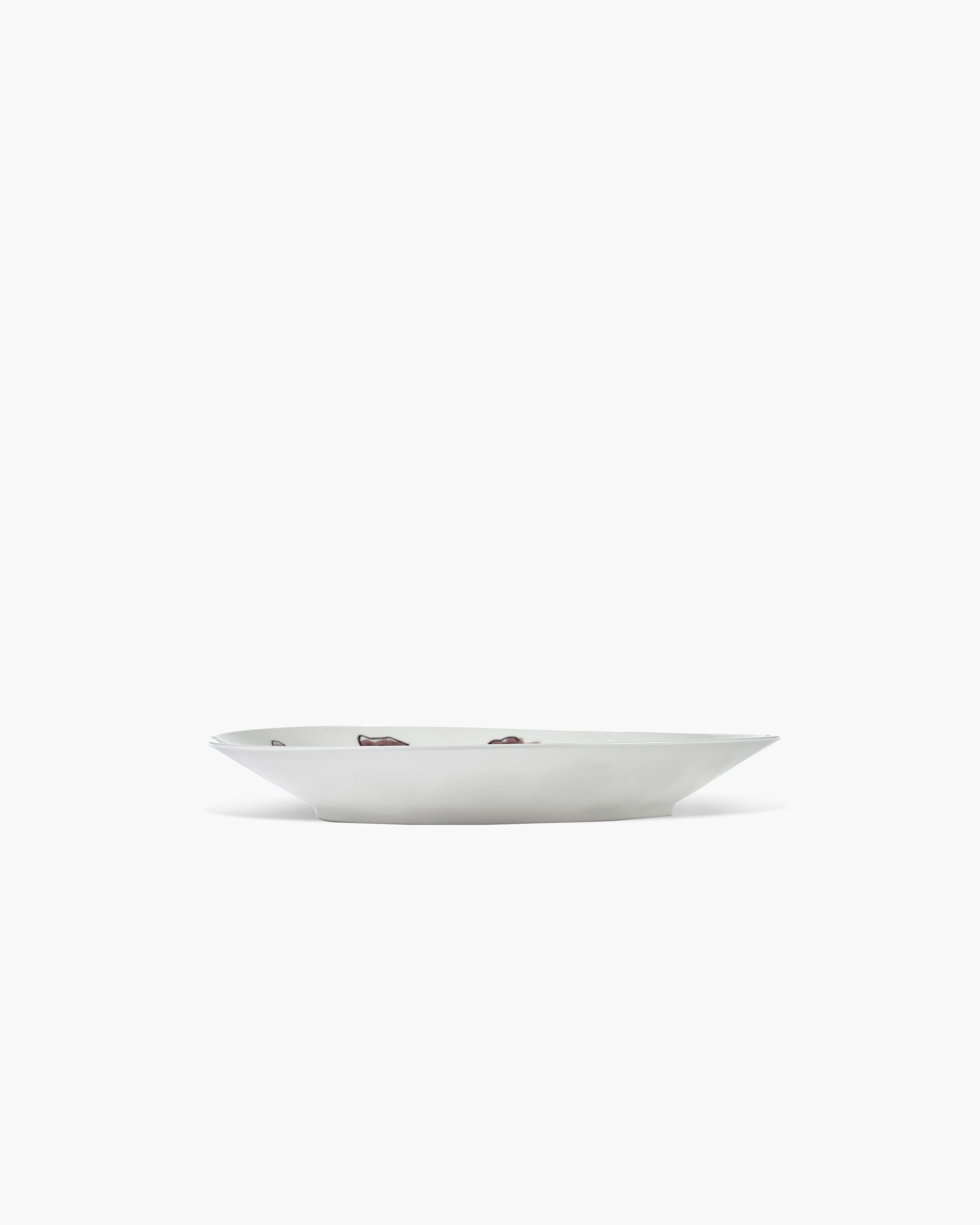 Serax Midnight Flowers hluboký talíř L růžová porcelán
