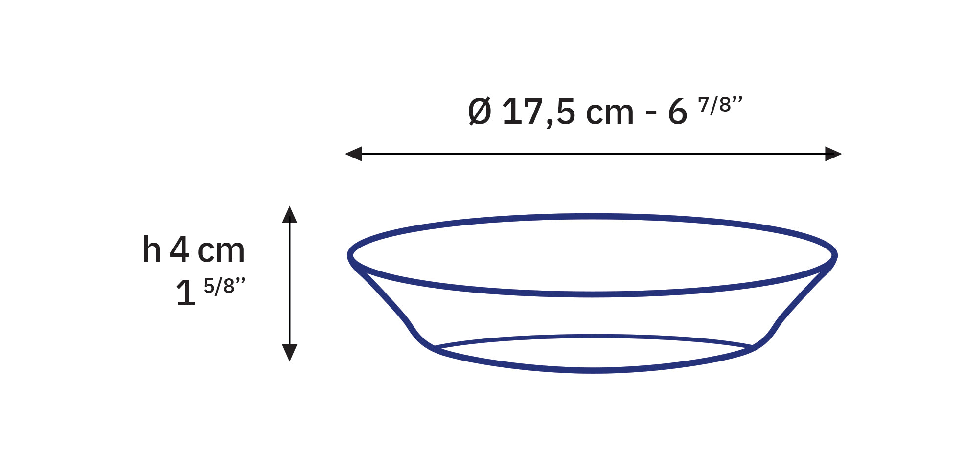 Duralex Lys hluboký talíř 17,5 cm sada 6 ks čirý