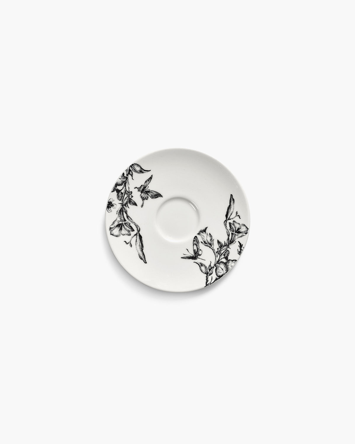 Serax Unity podšálek k espressu white-black porcelán