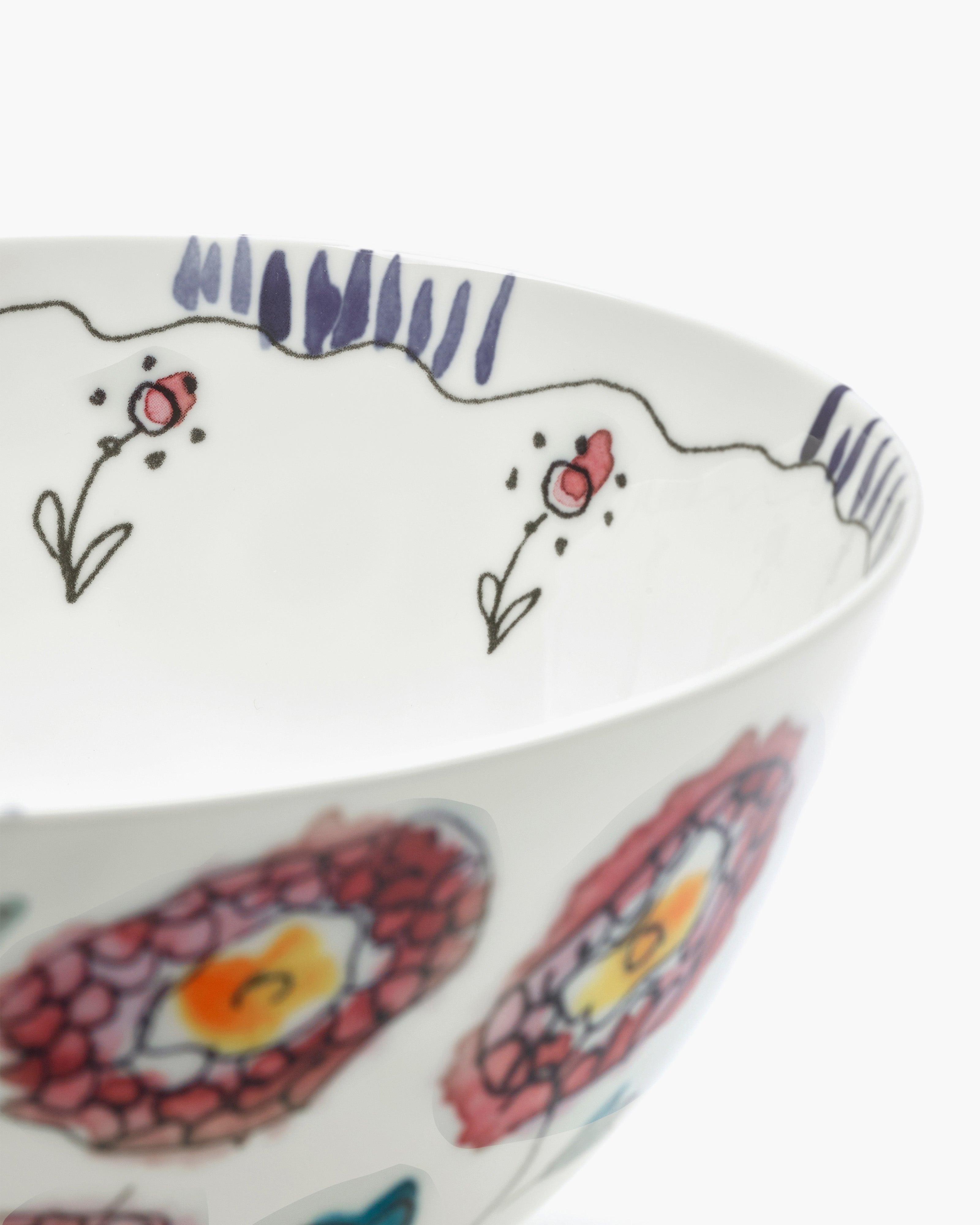 Serax Midnight Flowers servírovací mísa L Anemone porcelán