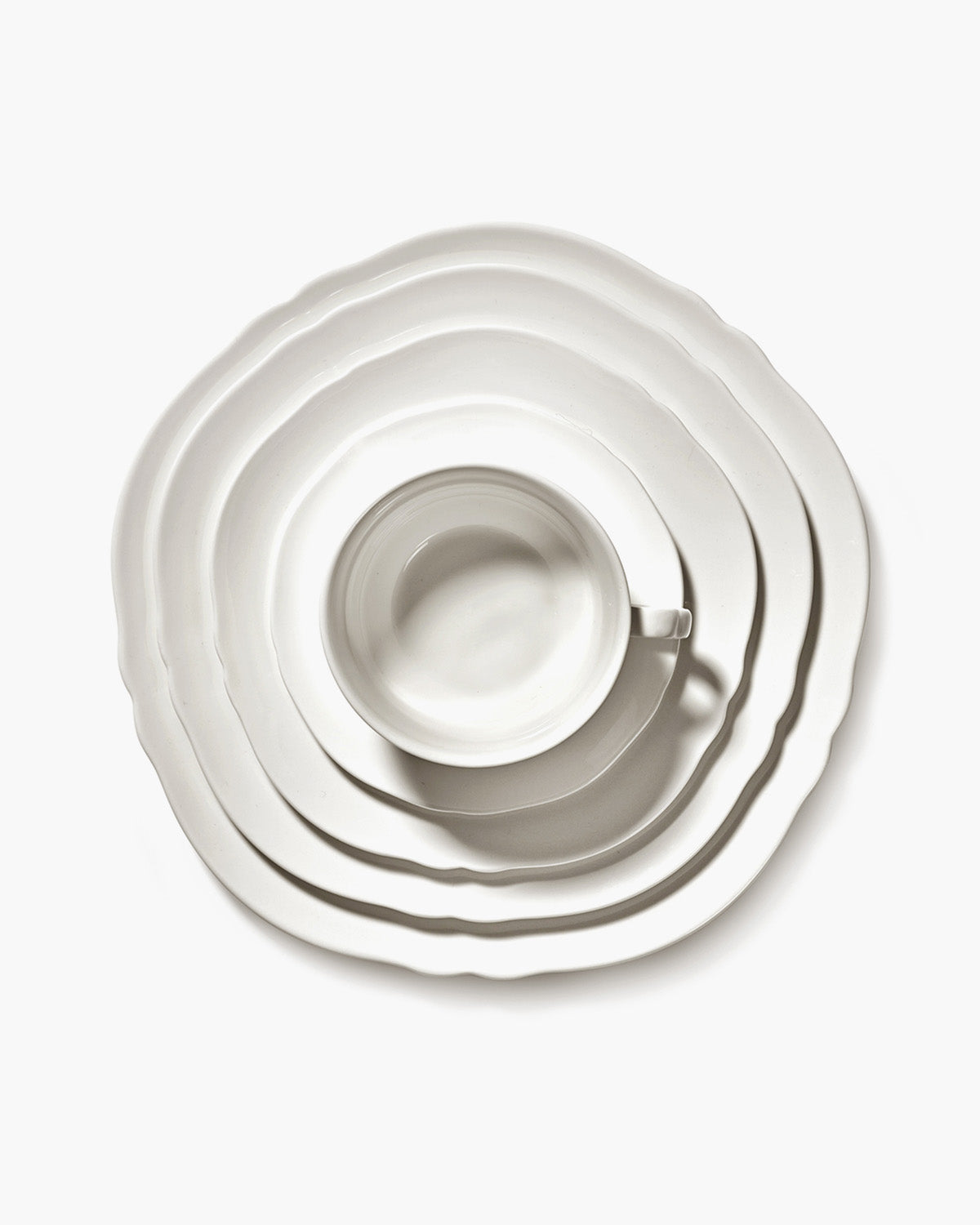 Serax Silhouette šálek na kávu bílý porcelán