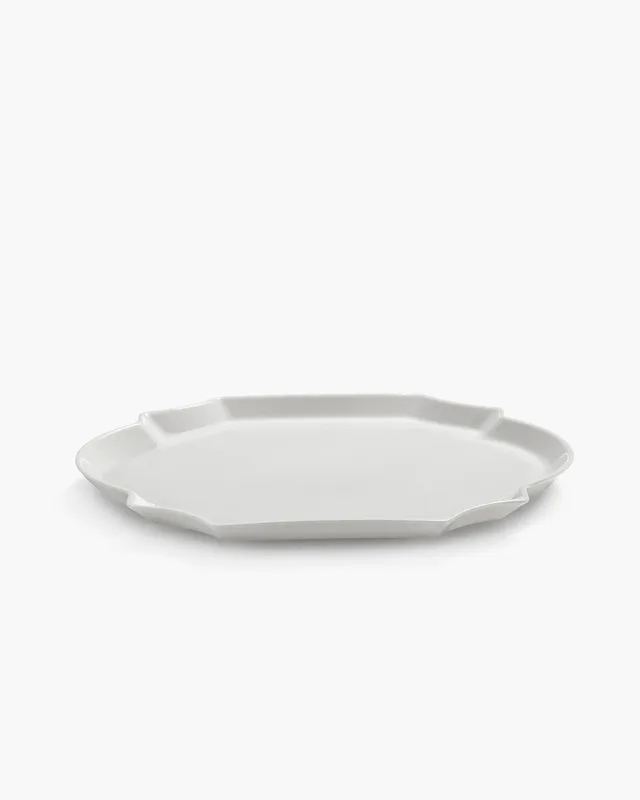 Serax Perle Fine Oval serving plate talíř servírovací bílý