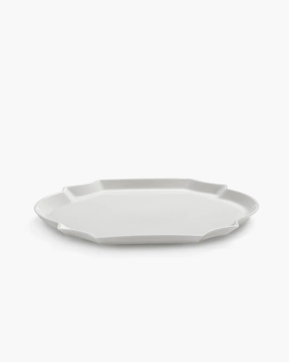 Serax Perle Fine Oval serving plate talíř servírovací bílý