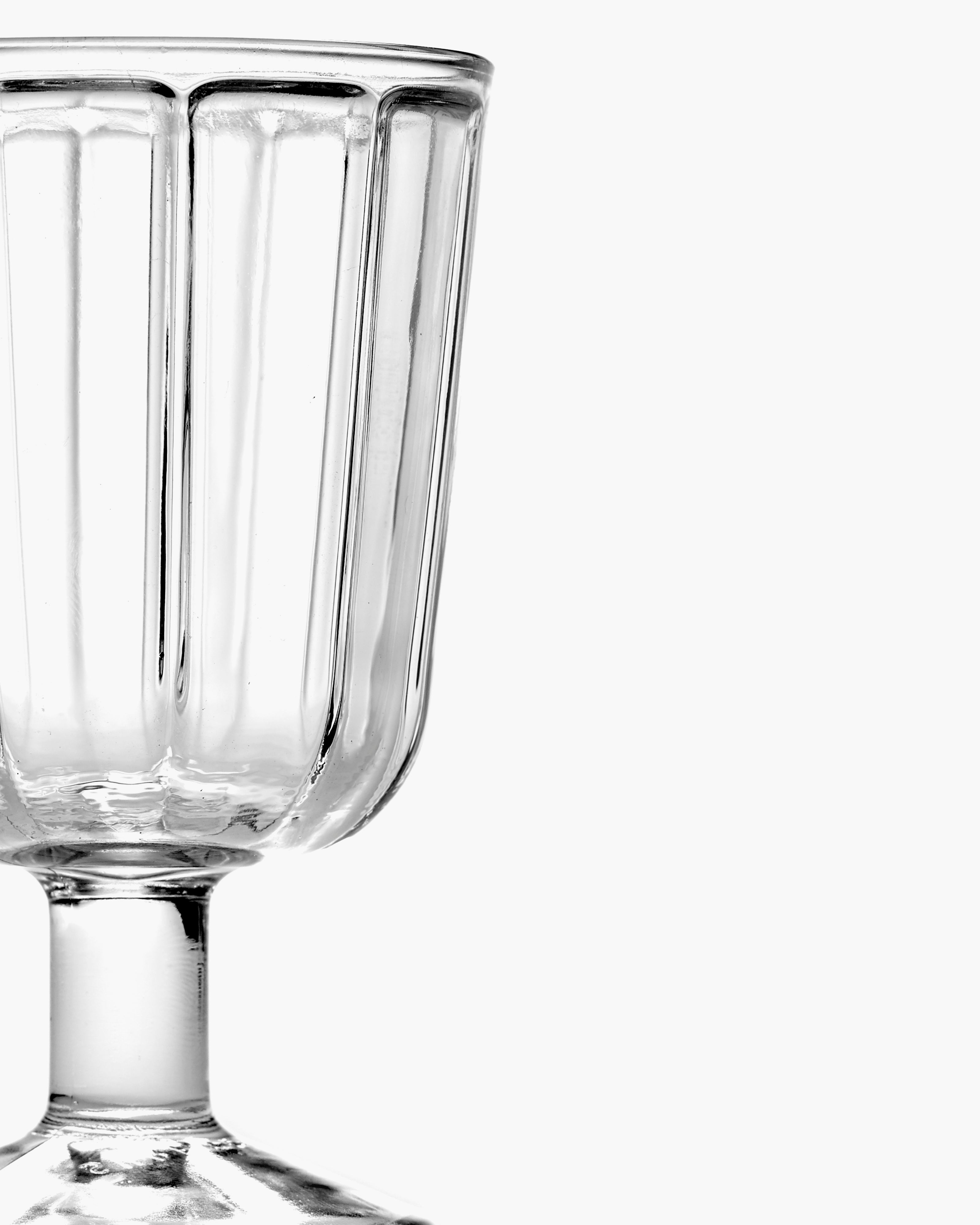 Serax Surface sklenice na červené víno čirá hranatá