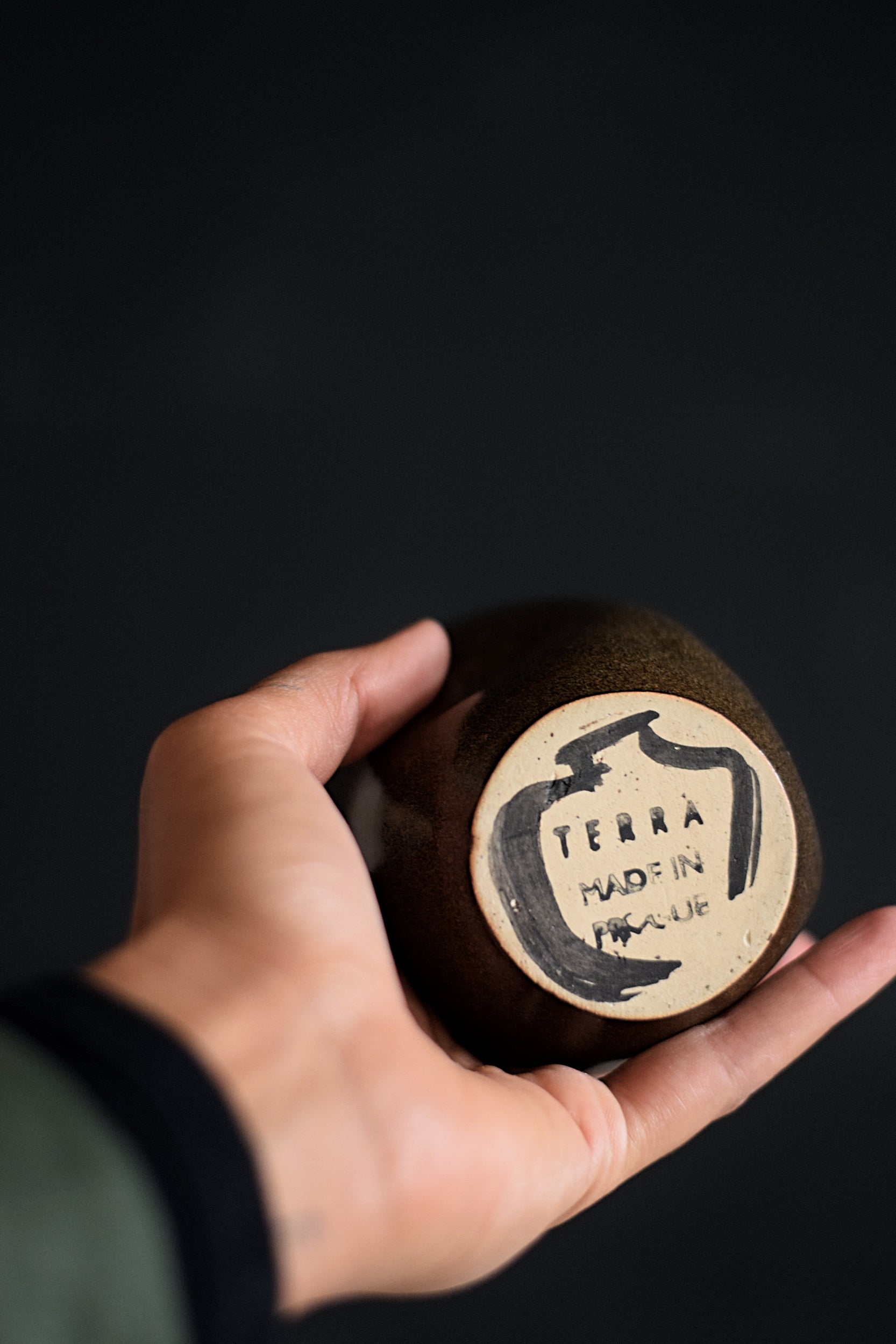 Terra Ceramics Ziggy hrnek 300 ml Temmoku hnědý