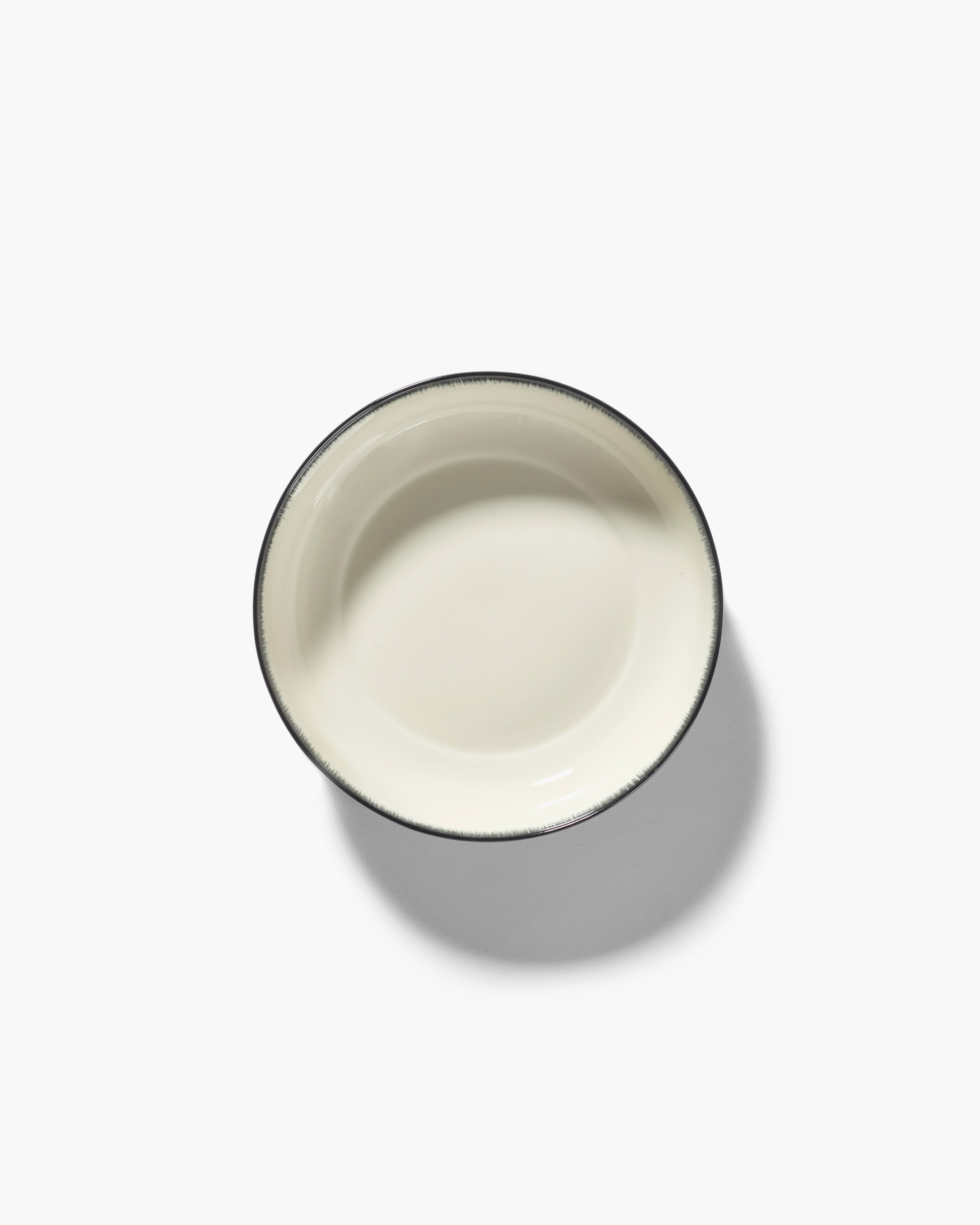 Serax Dé hluboký talíř M bílo-černý porcelán