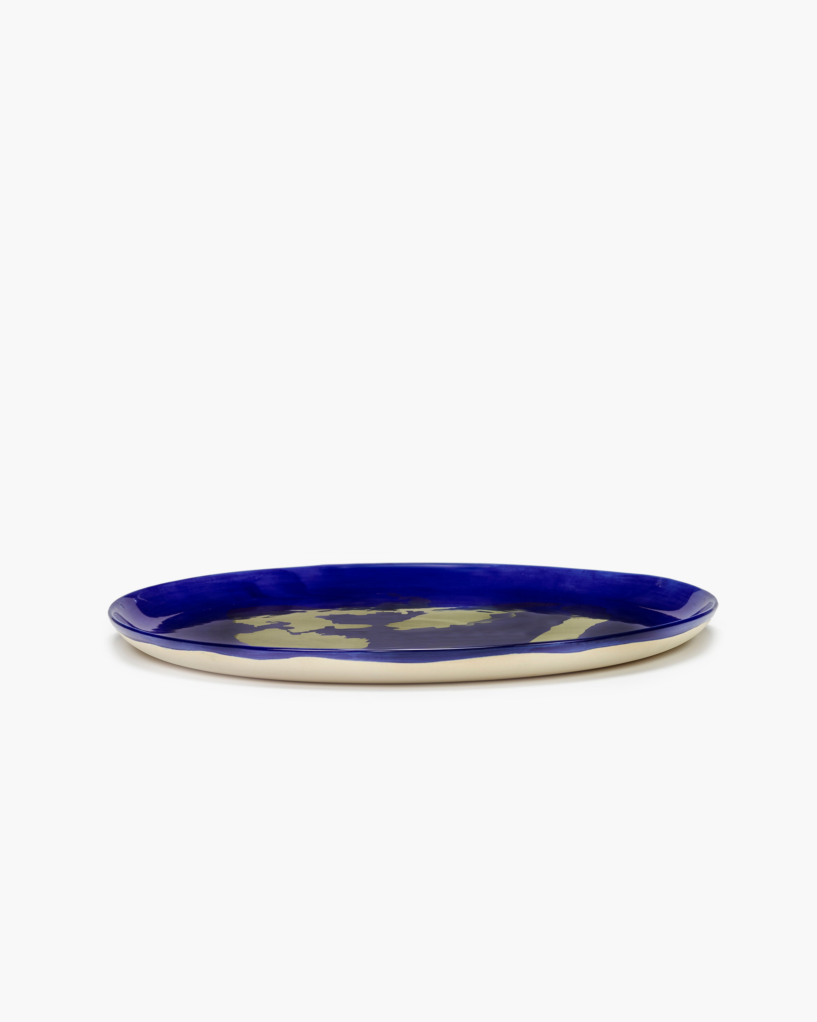 Serax Feast servírovací talíř modrý paprika porcelán