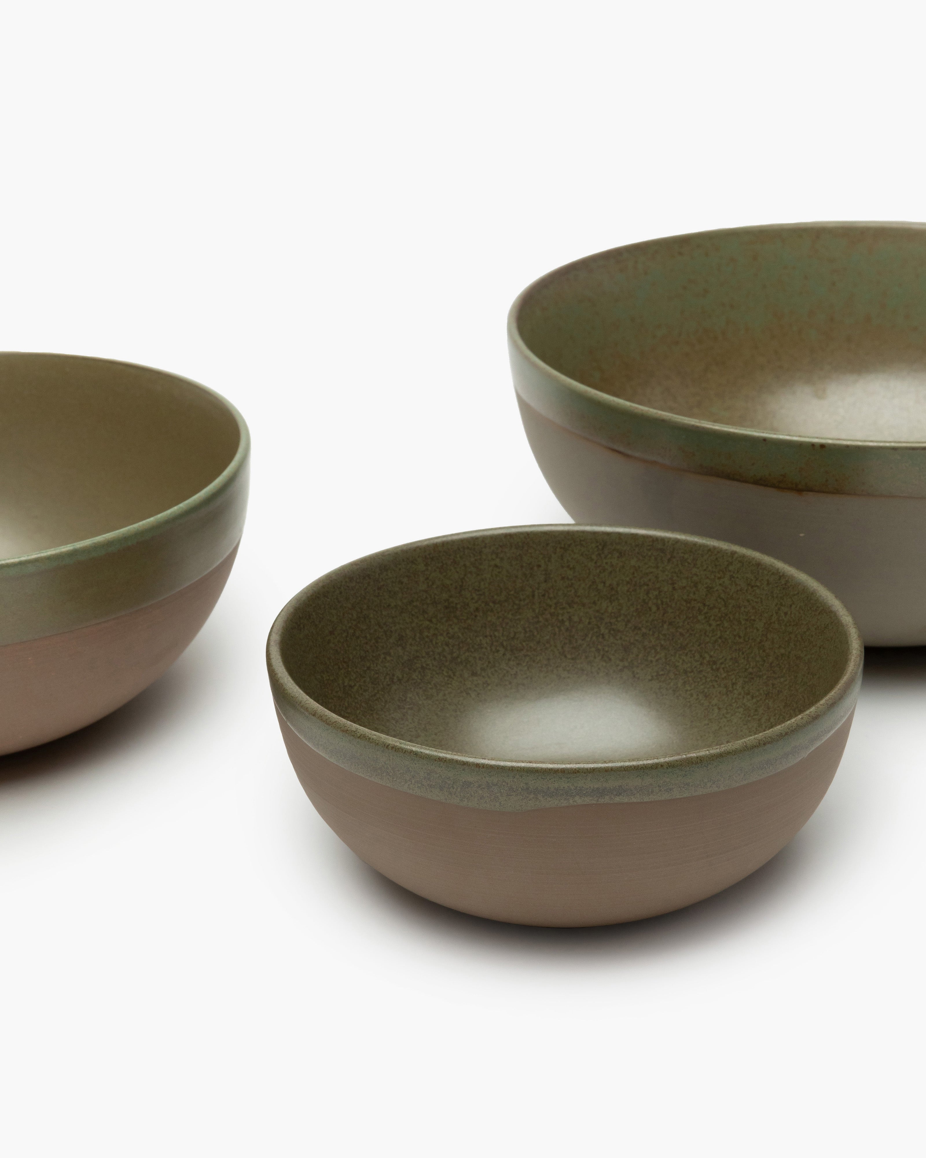Serax Surface Serving Bowl L mísa zelená camo reaktivní