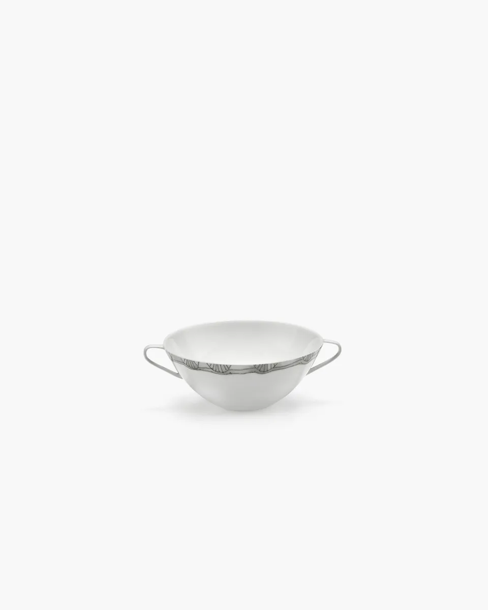 Serax Midnight Flowers Mirtillo polévková miska modrá porcelán