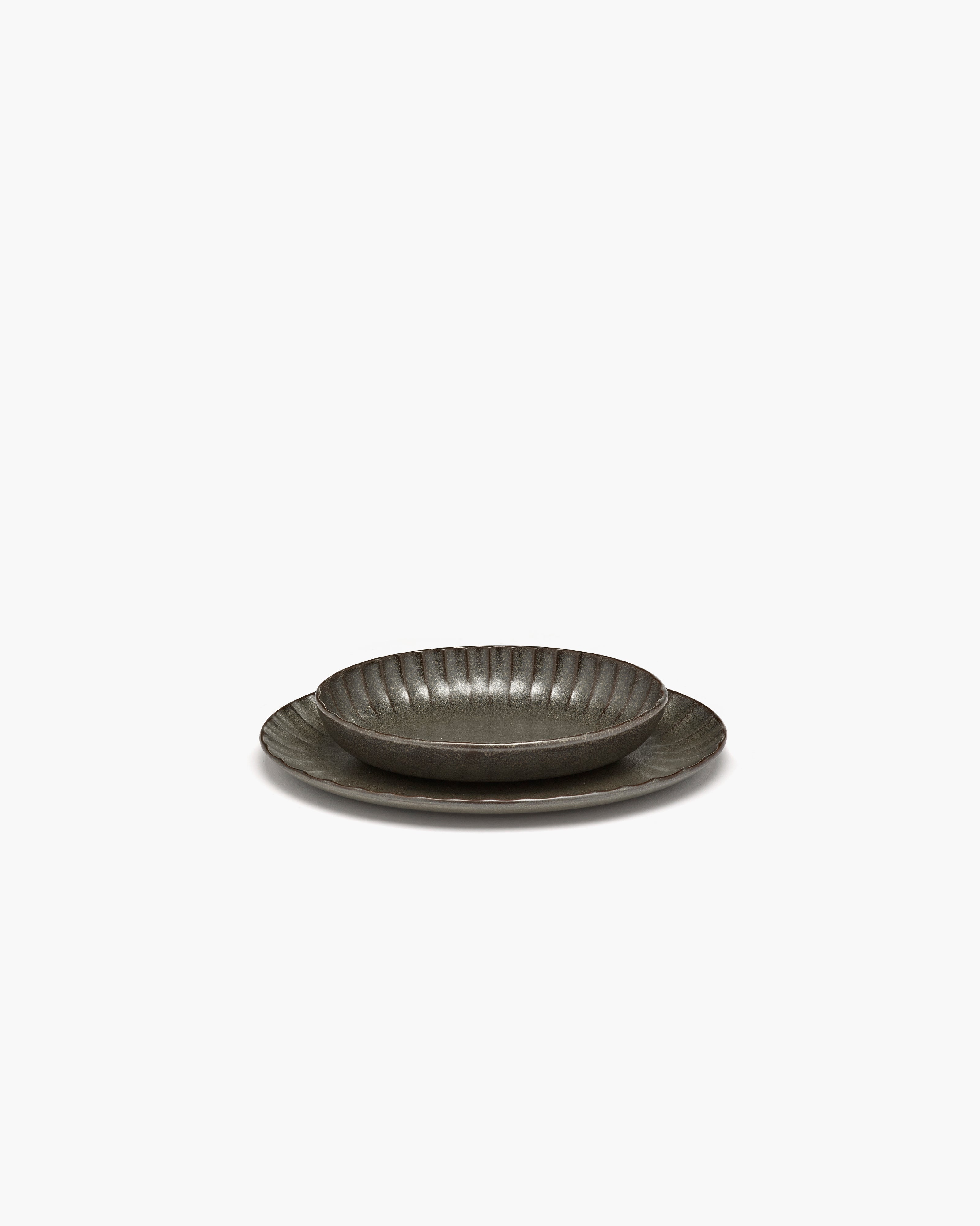 Serax Inku Serving Bowl S oválná mísa zelená