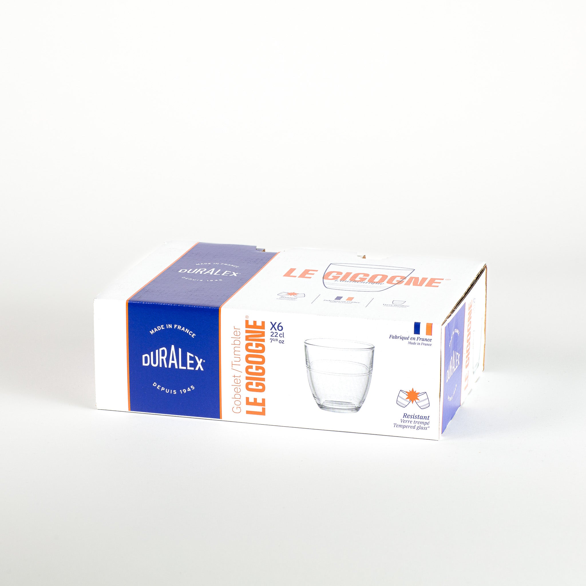 Duralex Le Gigogne sklenice 220 ml čirá 6 ks tvrzená