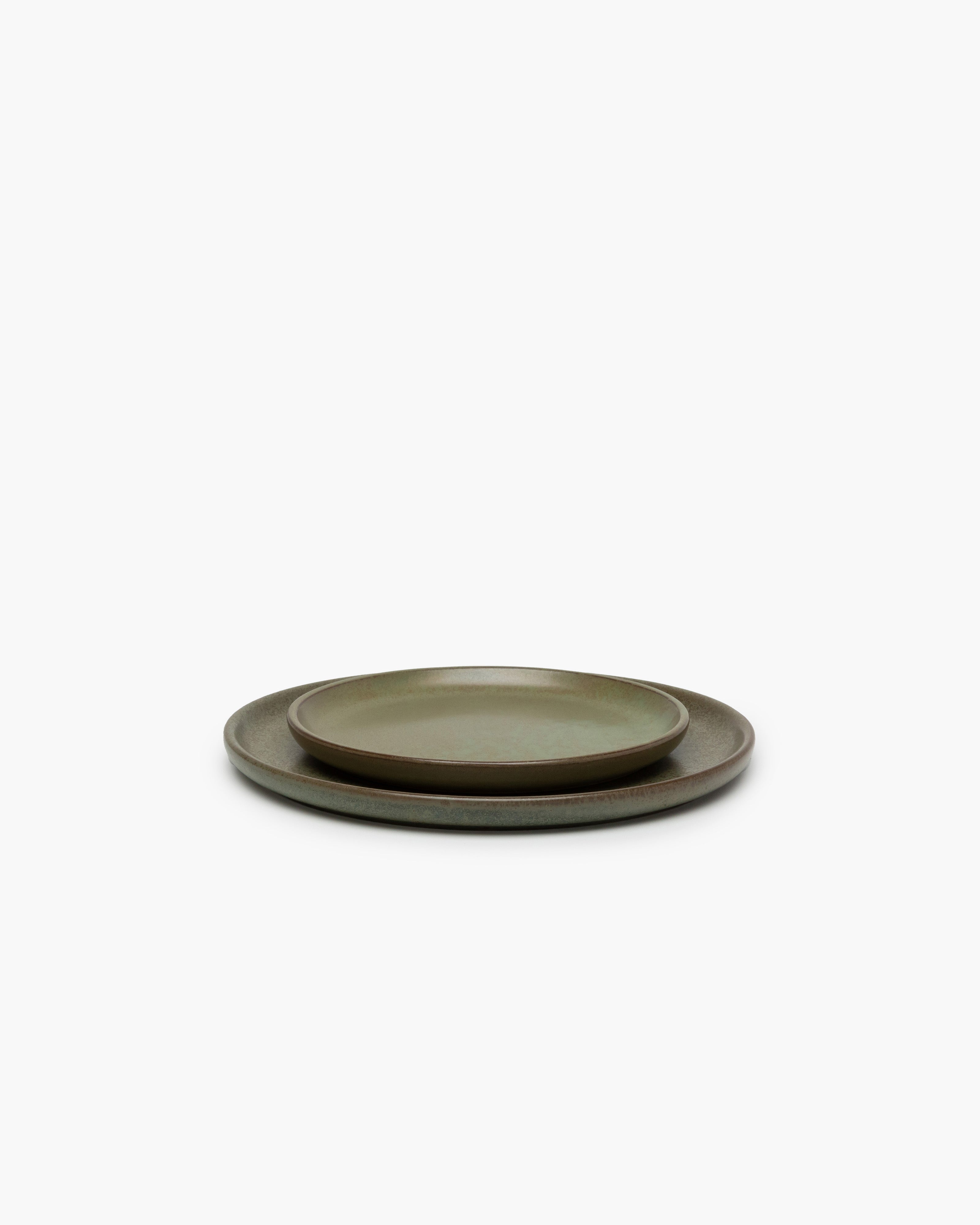 Serax Surface dezertní talíř zelený kamenina