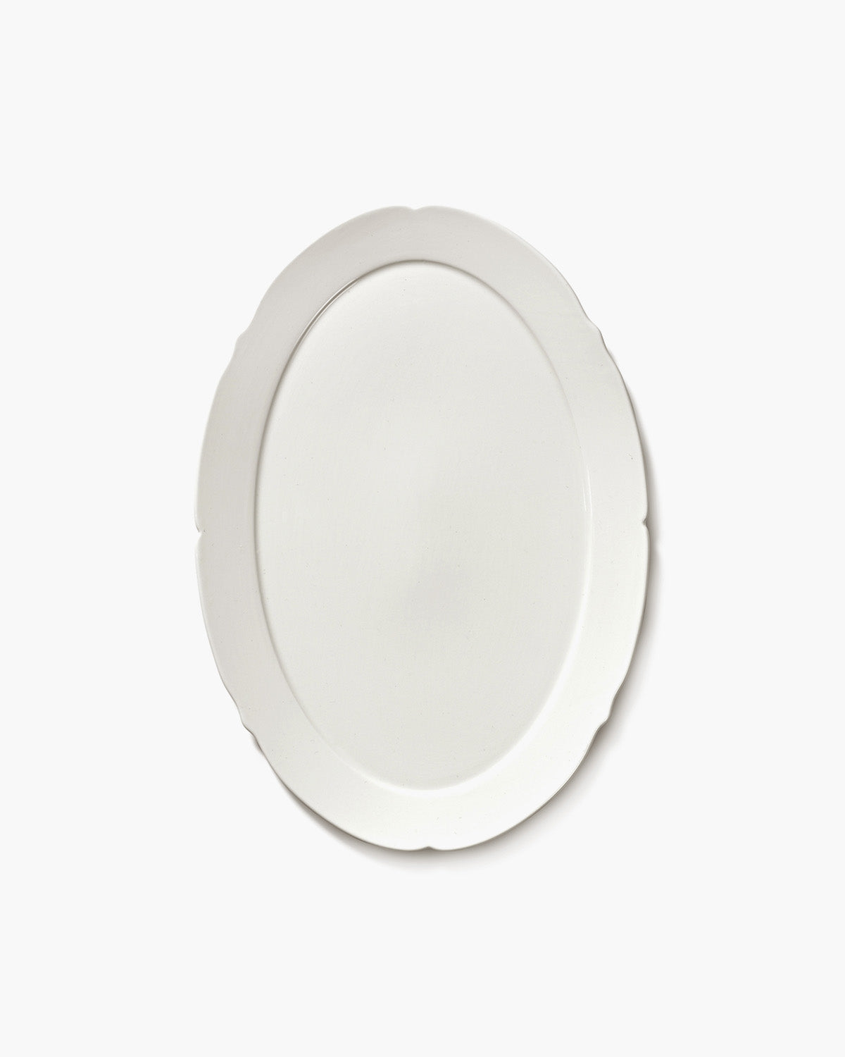 Serax Silhouette oválný talíř L bílý porcelán