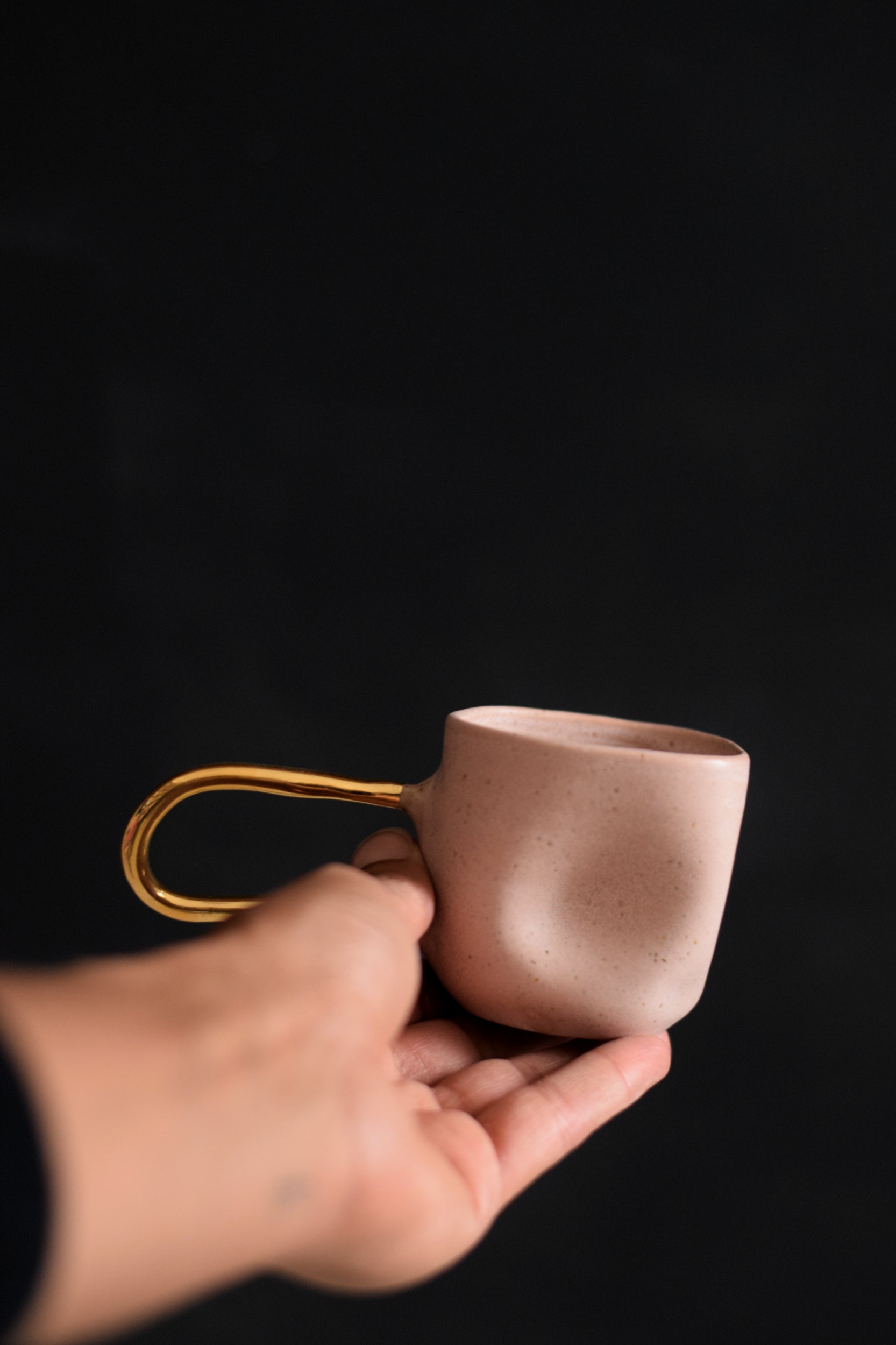 Terra Ceramics Prague ZIGGY espresso šálek 80 ml Blush Pink