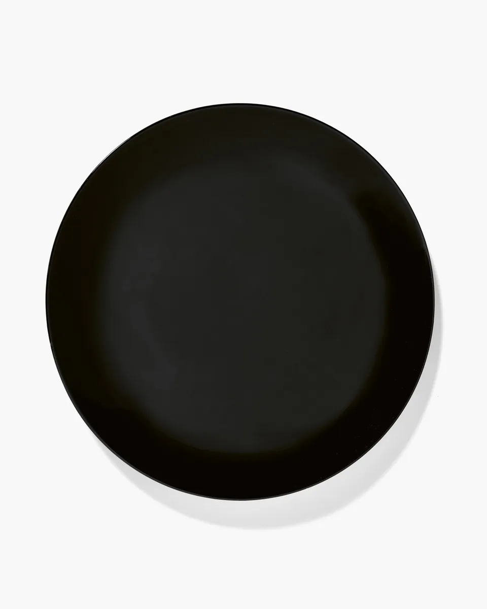 Serax Dé talíř mělký černý porcelánový