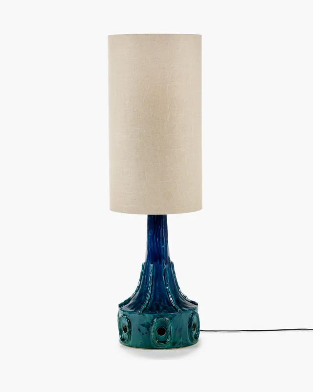 Serax Georgia stolní lampa tmavě modrá keramika