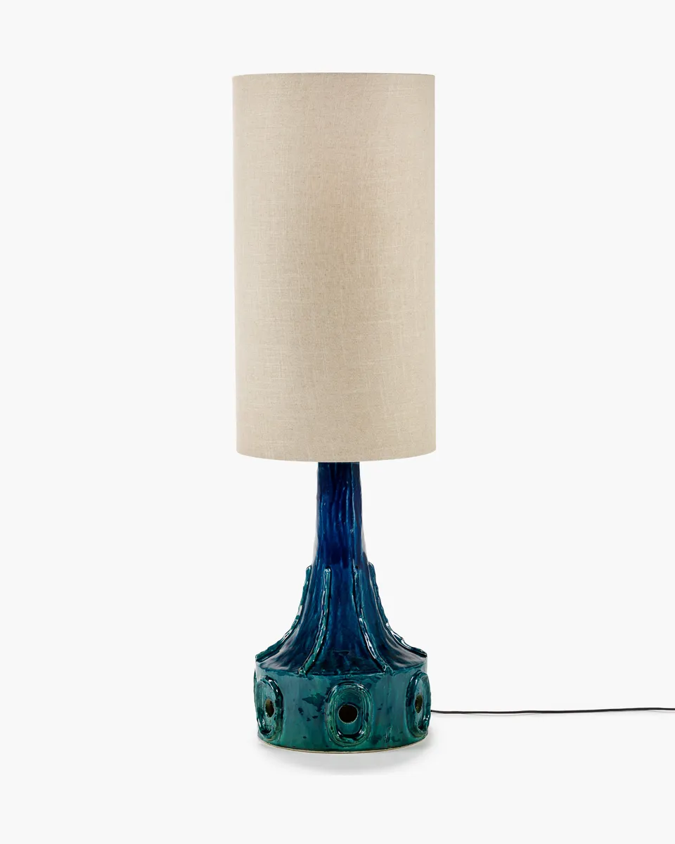 Serax Georgia stolní lampa tmavě modrá keramika