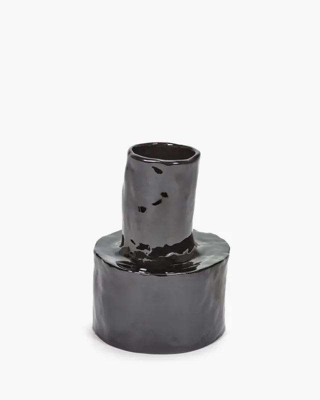 Serax Héléna Marie Vase 5 váza černá keramická