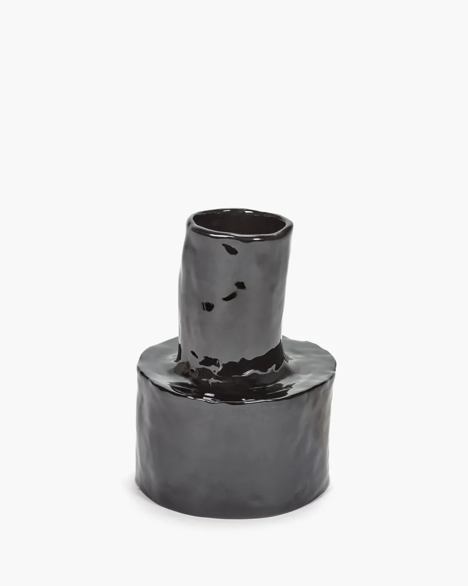 Serax Héléna Marie Vase 5 váza černá keramická