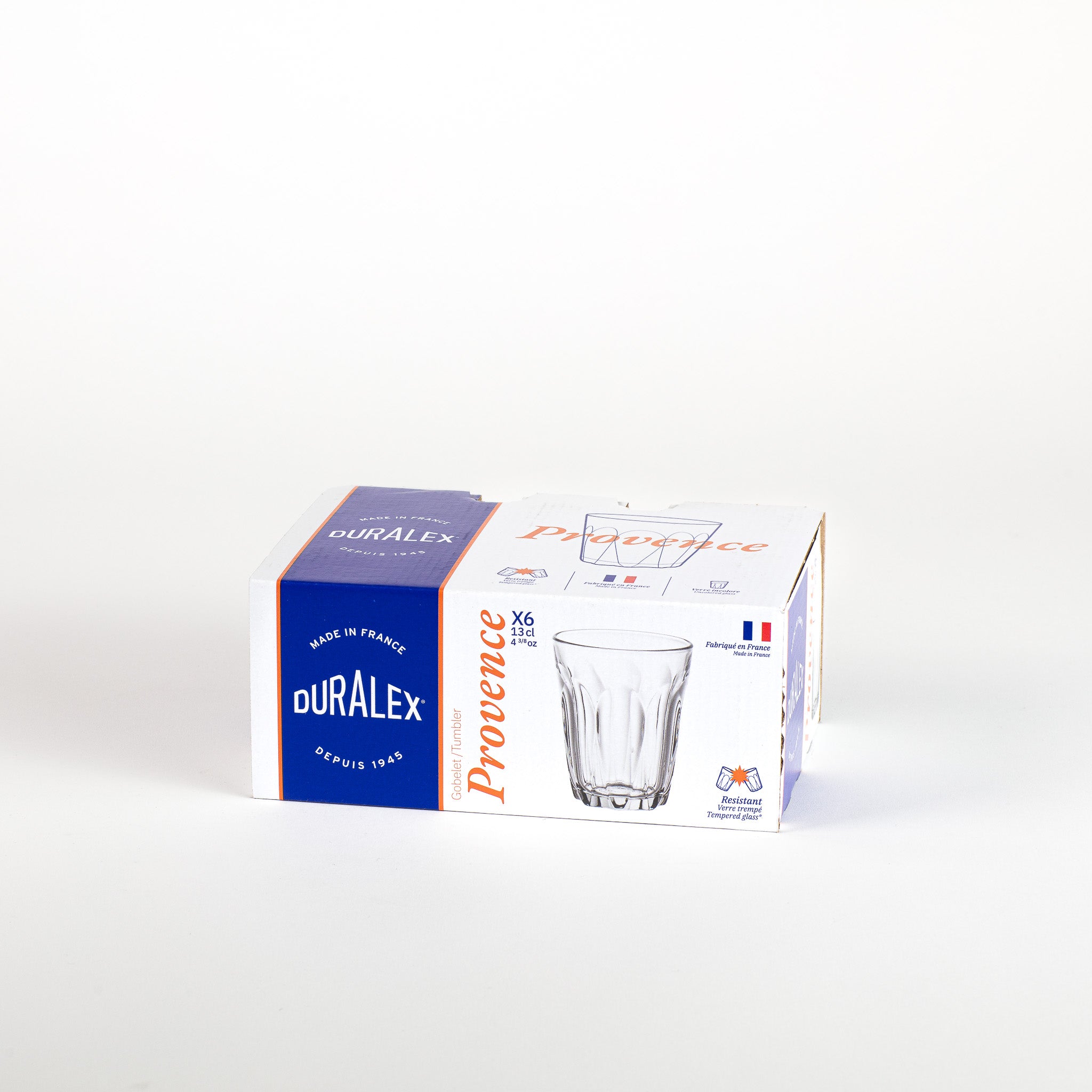 Duralex Provence sklenice 13 cl čirá 6 ks tvrzené sklo