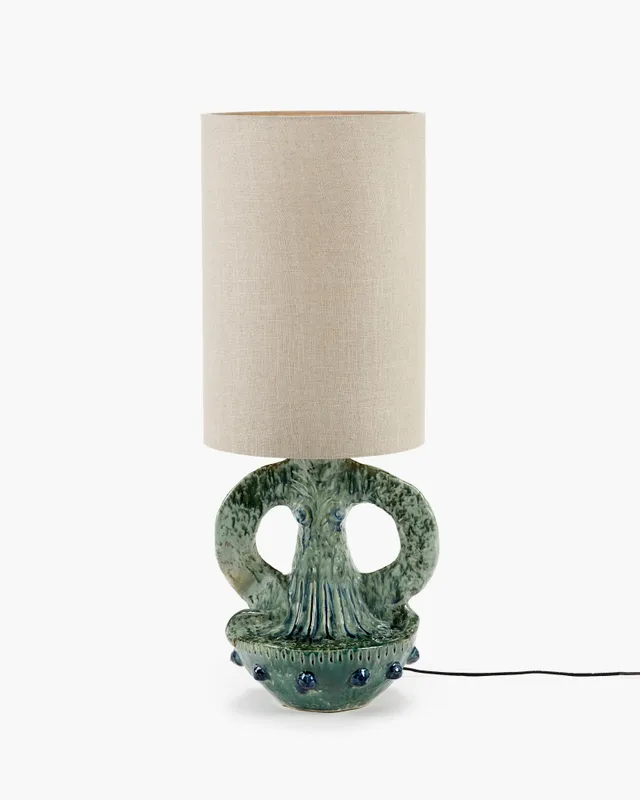 Serax Georgia stolní lampa zelená keramika