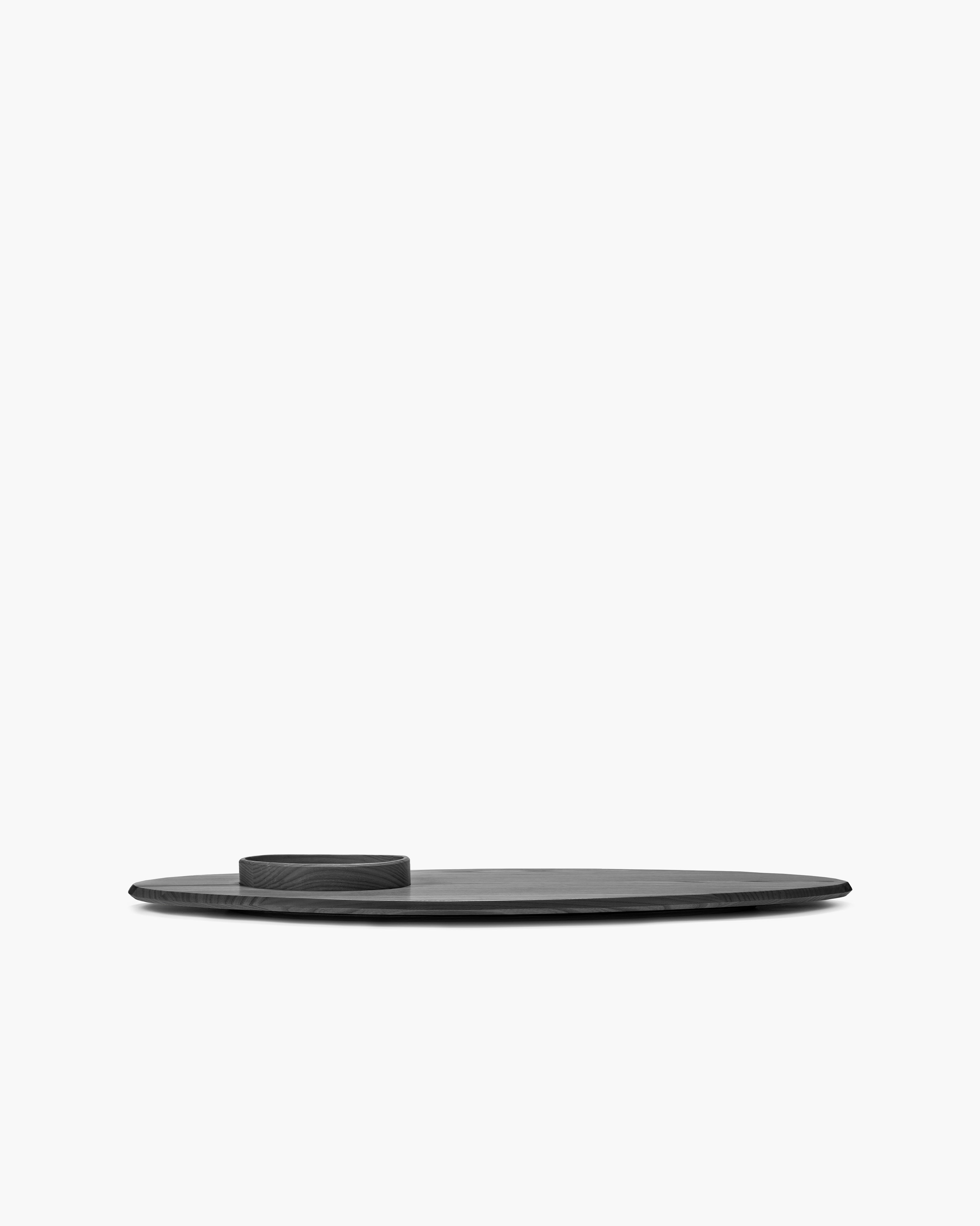 Serax Dune Platter + Bowl 02 servírovací mísa černá dřevěná