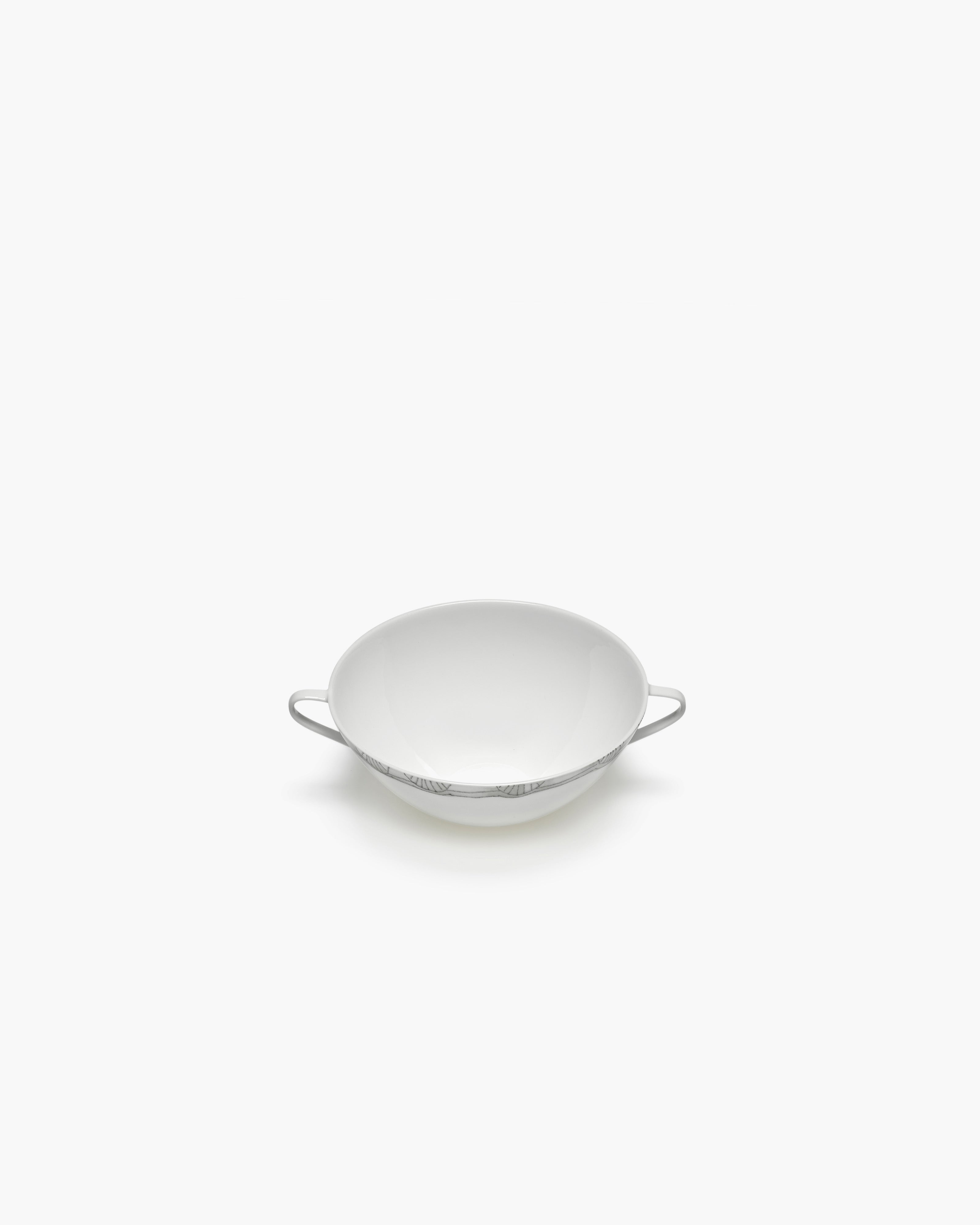 Serax Midnight Flowers Mirtillo polévková miska modrá porcelán