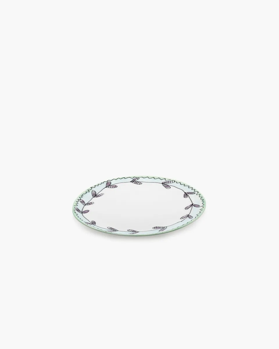 Serax Midnight Flowers Blossom milk snídaňový talíř porcelánový