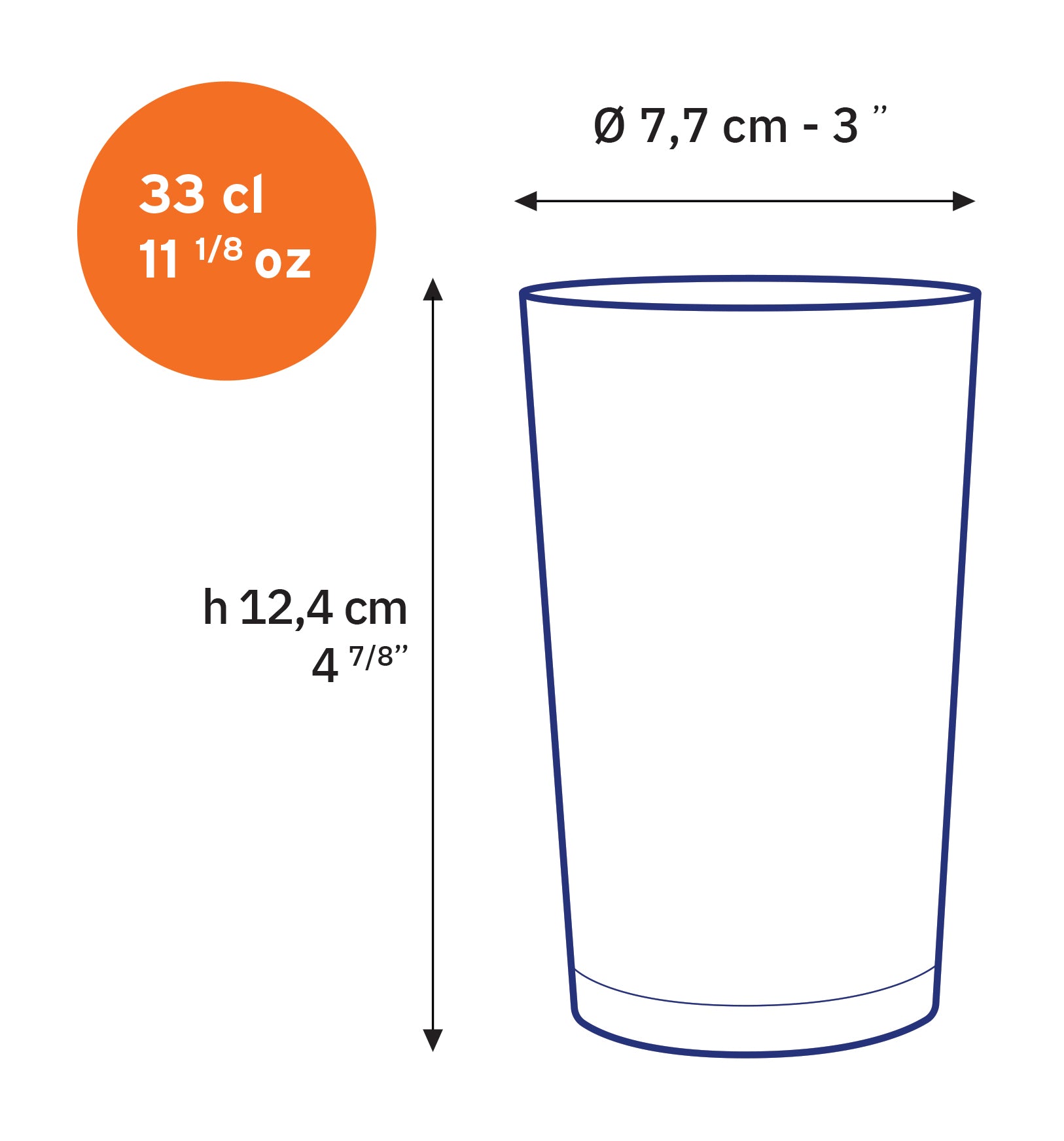 Duralex Unie 33 cl sklenice čiré 6 ks tvrzené