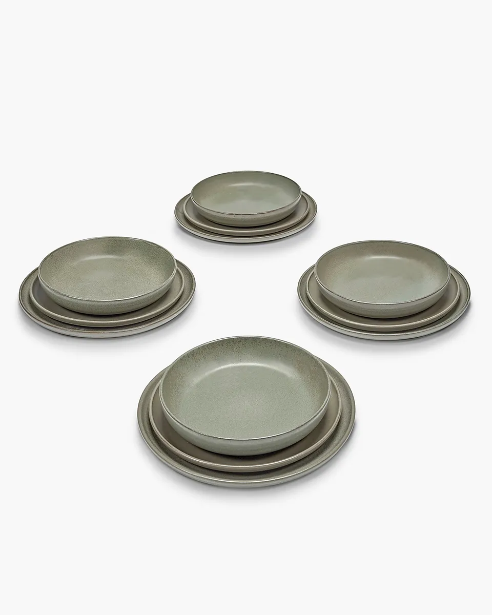 Serax Surface jídelní sada 12 ks camo green