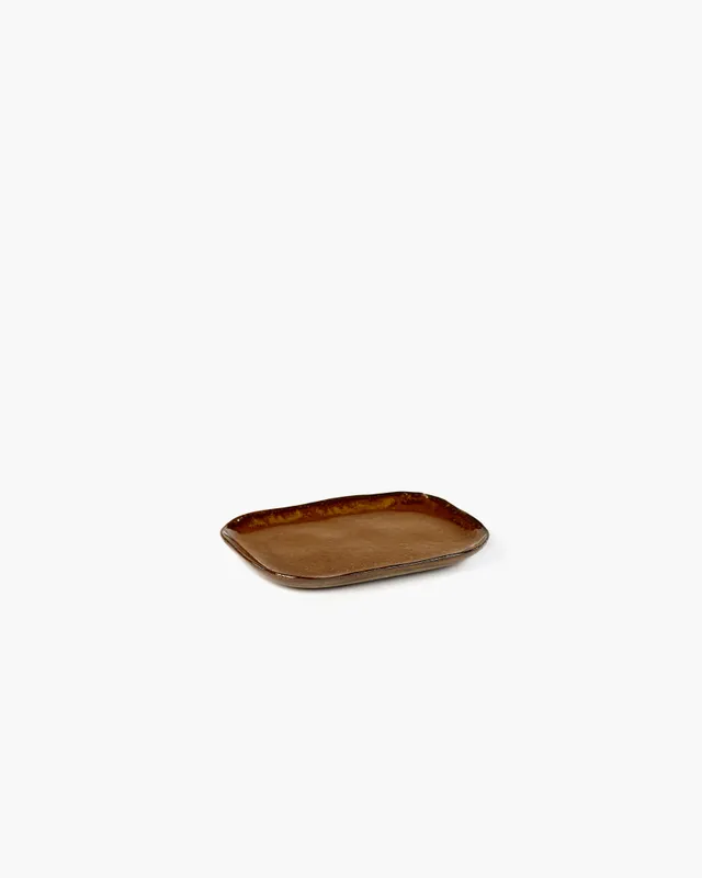 Serax La Nouvelle Table N°3 talíř obdélníkový M hnědý