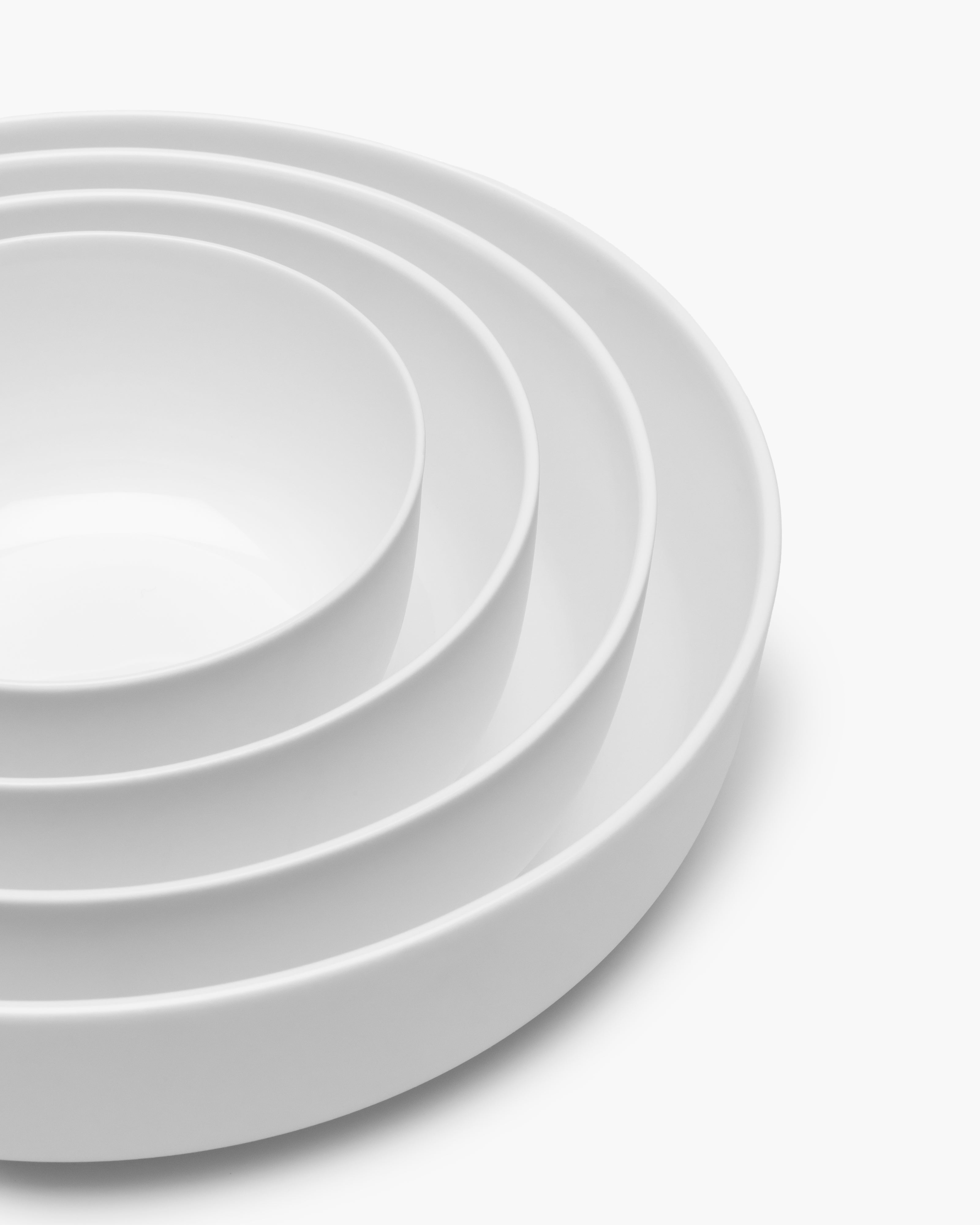 Serax Base miska nízká S porcelánová bílá