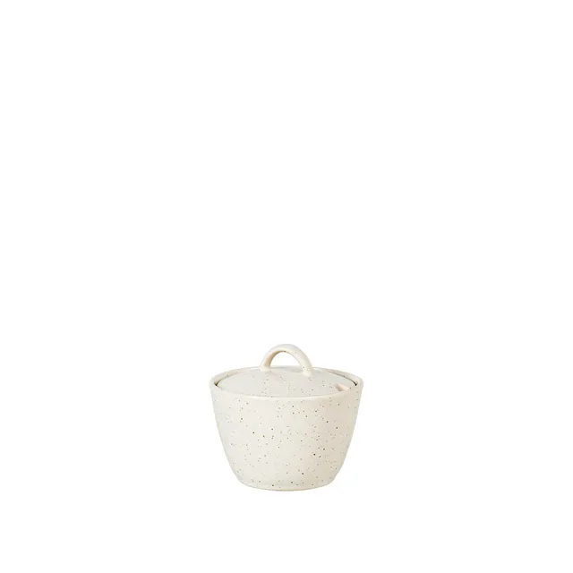 Broste Copenhagen Nordic Vanilla cukřenka s víčkem krémová