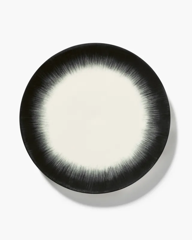 Serax Dé Variation 5 talíř jídelní bílo-černý porcelánový