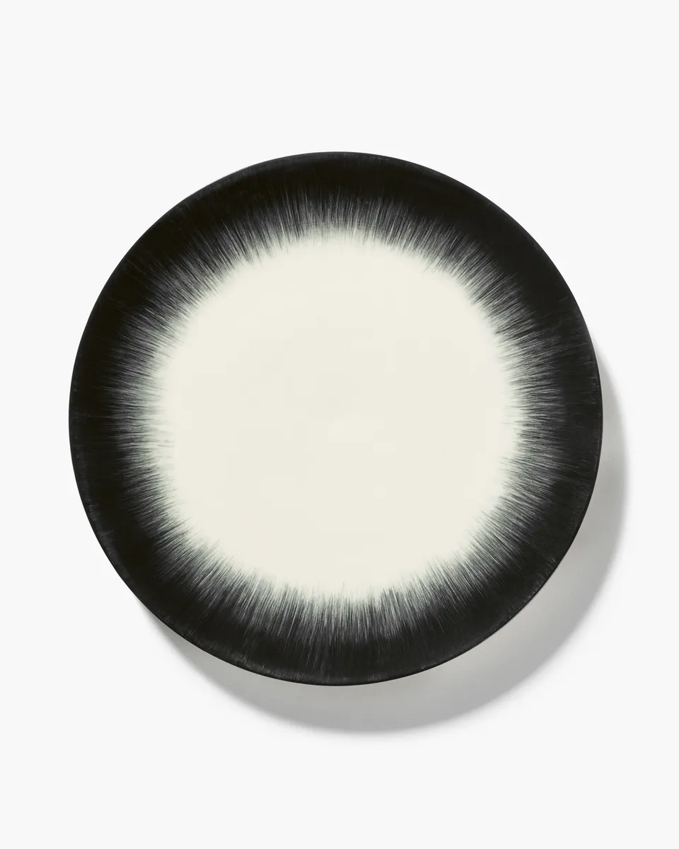 Serax Dé Variation 5 talíř jídelní bílo-černý porcelánový