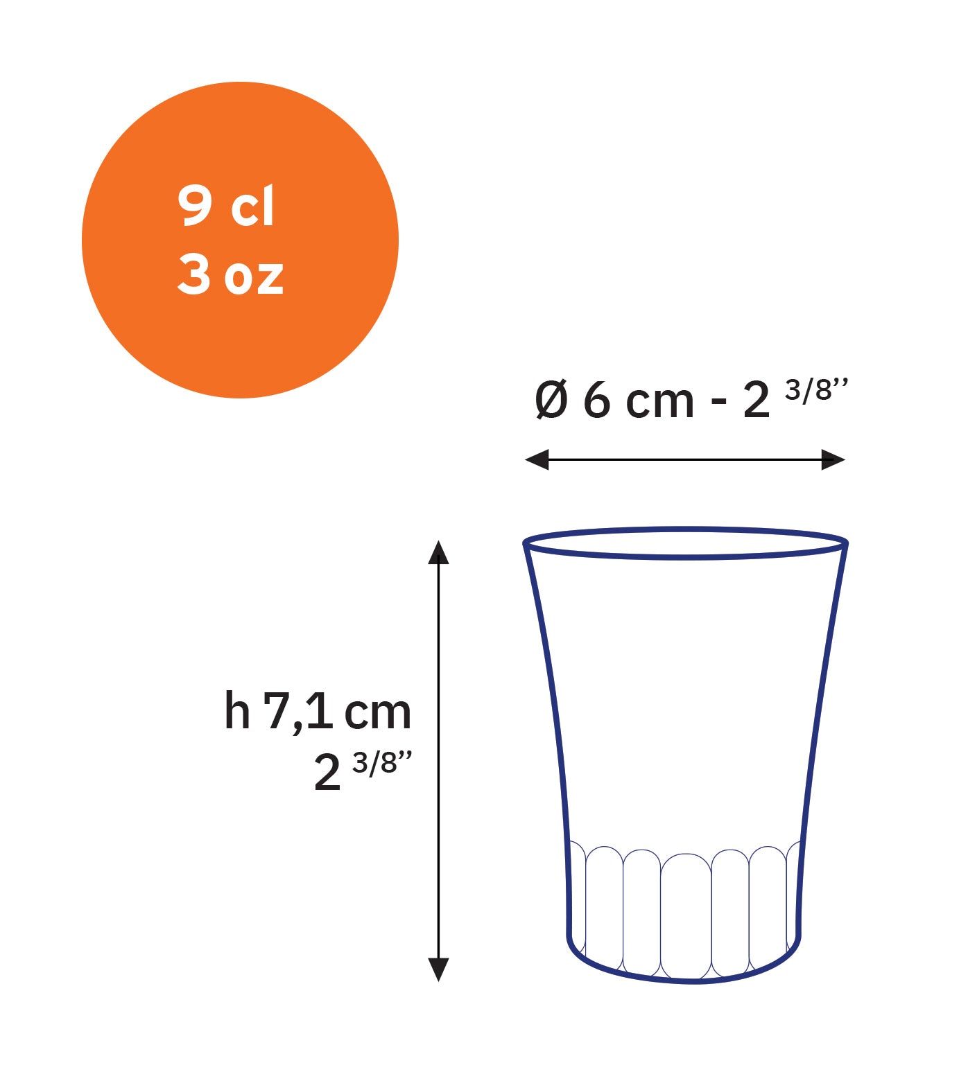 Duralex Amalfi šálek 9 cl transparentní 4 ks espresso