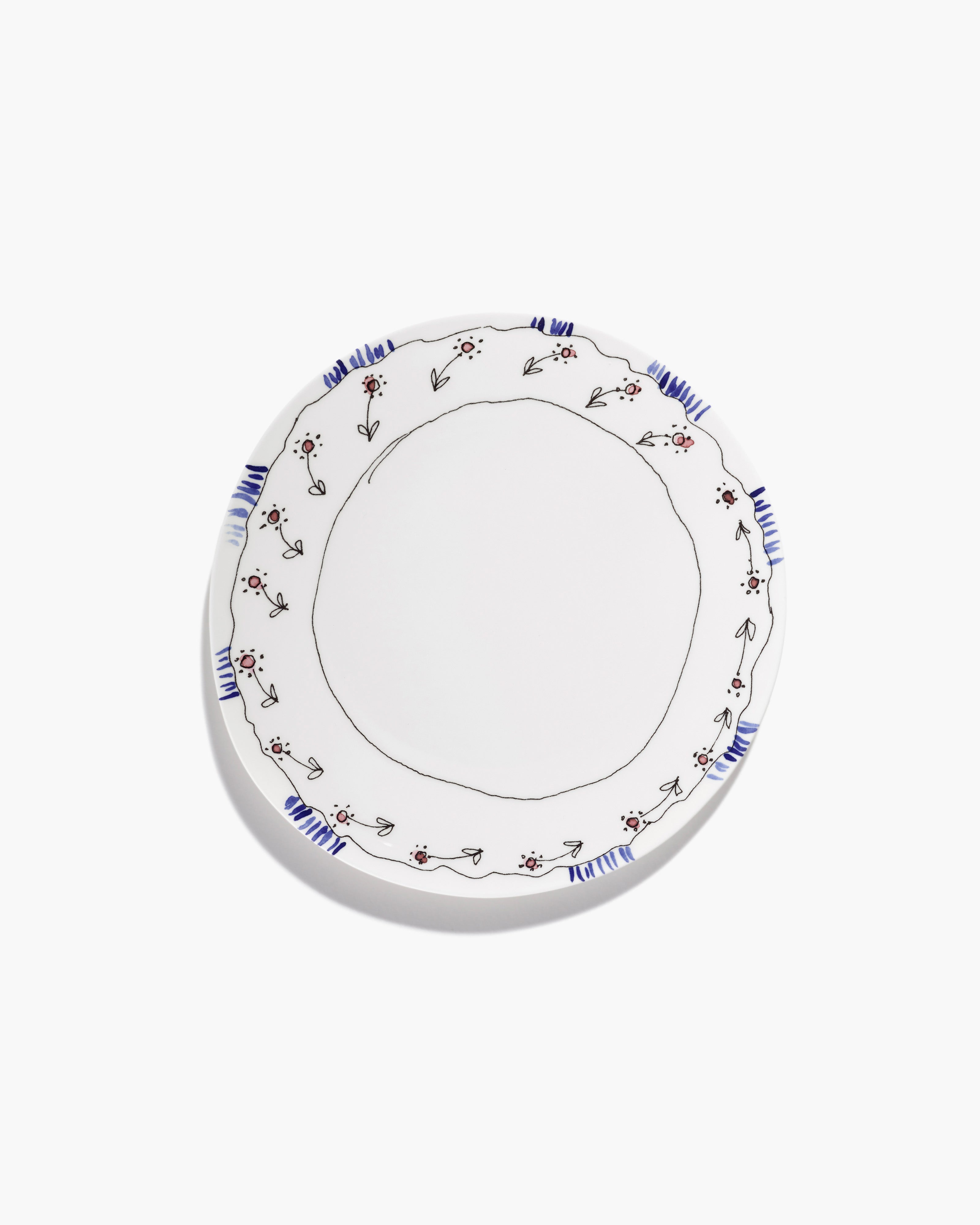 Serax Midnight Flowers talíř Anemone milk porcelán