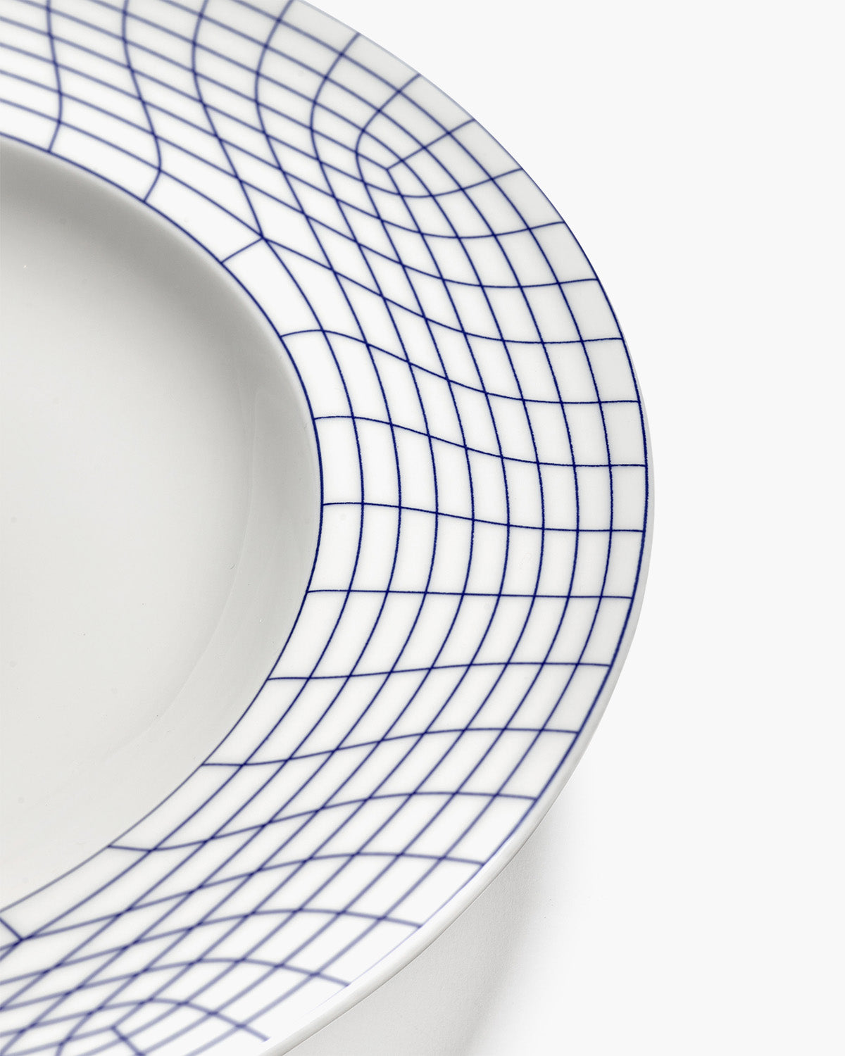 Serax Nido hluboký talíř L bílo-modrý porcelán